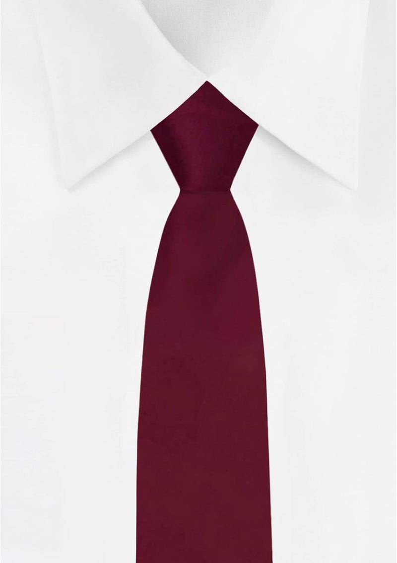 Jacob Alexander Boy's 11" Pretied Solid Color Zipper Tie - Image 2